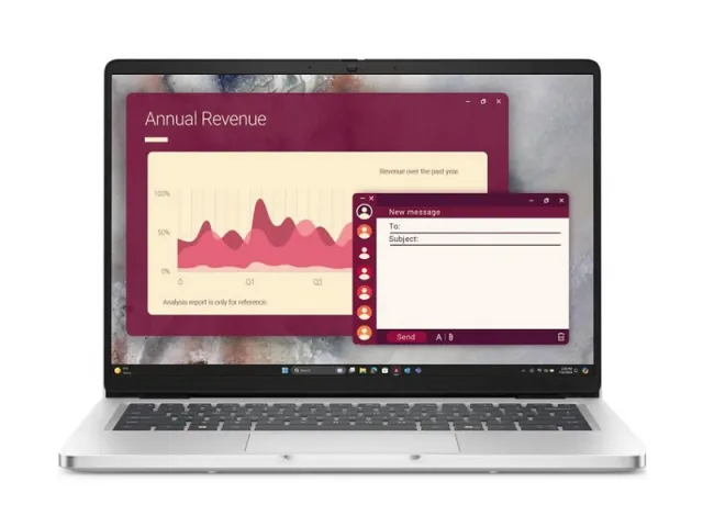 Notebook DELL Pro 14 PC14255 Platinum Silver (14.0'' WUXGA AMD Ryzen AI 7 350 16GB DDR5 512GB SSD AMD Radeon 860M Graphics Fingerprint Backlit Win11Pro 1.36kg)