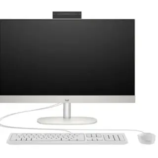 Laptop Monoblock HP ProOne 240 G10 AiO A55B7ET, carcasă albă (23,8" FHD IPS Intel Core i3-N300, 8 GB, 512 GB, grafică Intel UHD, USB, KB și MS-DOS)