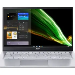Laptop ACER Swift 3 Pure Silver SF314-43 NX.AB1EU.01W (14" IPS FHD AMD Ryzen 7 5700U 16GB LPDDR4X 512GB SSD AMD Radeon Grafică iluminată Linux 1.2kg)