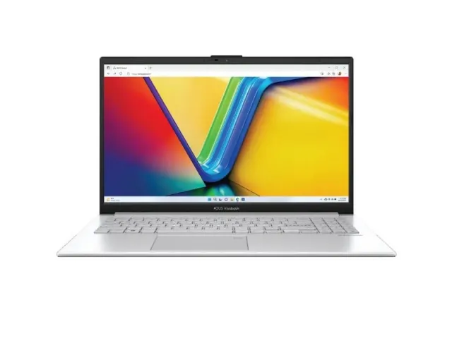 Notebook ASUS Vivobook Go 15 E1504FA Argintiu (15.6" IPS FHD 1920x1080 AMD Ryzen 5 7520U 16Gb LPDDR5 SSD 512GB NVMe Grafică AMD Radeon Iluminată Fără sistem de operare 1.63kg)