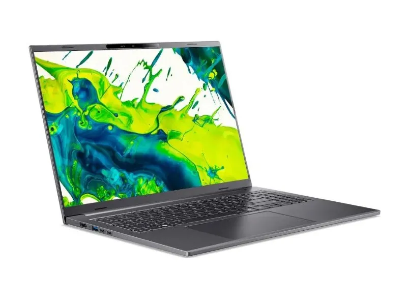 Notebook ACER Aspire 16 AI OLED A16-61M NX.JS3EU.009 Gri Oțel (16" OLED WUXGA AMD Ryzen AI 5 330 16Gb SSD 1TB AMD Radeon Graphics Backlit Linux 1.55kg) - Image 2