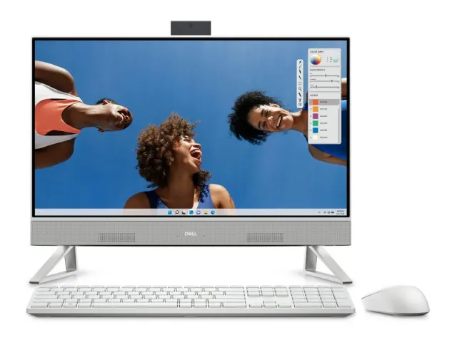 Monobloc DELL Inspiron 5430 Alb Perlat (23.8" FHD IPS InteI Core 5 120U 16GB SSD 1.0TB Grafică Intel Wireless KB&MS Win10Home)