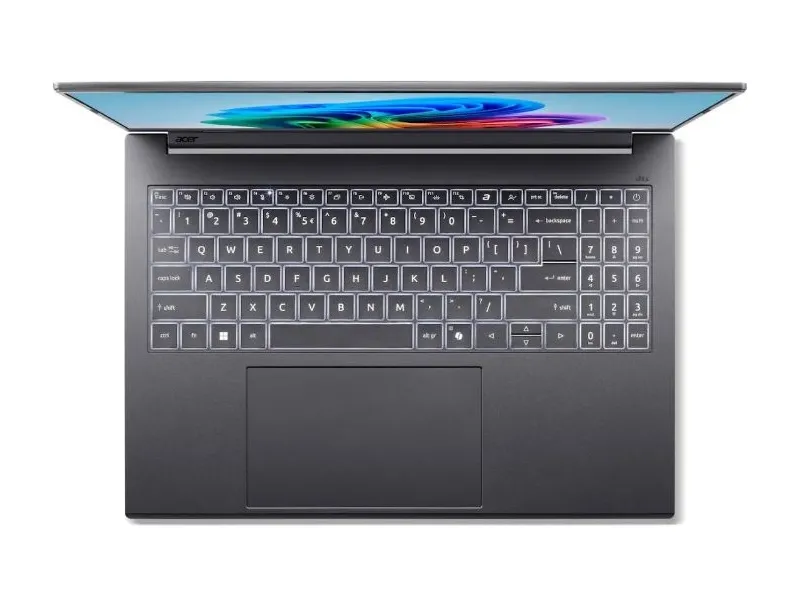 Notebook ACER Aspire 16 AI OLED A16-61M NX.JS3EU.009 Gri Oțel (16" OLED WUXGA AMD Ryzen AI 5 330 16Gb SSD 1TB AMD Radeon Graphics Backlit Linux 1.55kg) - Image 3