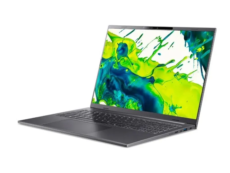 Notebook ACER Aspire 16 AI OLED A16-61M NX.JS3EU.009 Gri Oțel (16" OLED WUXGA AMD Ryzen AI 5 330 16Gb SSD 1TB AMD Radeon Graphics Backlit Linux 1.55kg) - Image 4