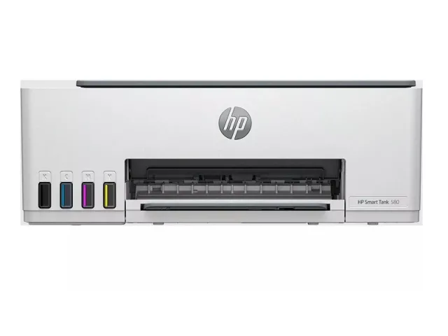 Imprimantă multifuncțională HP Smart Tank 580 1F3Y2A#671 Alb-Gri (cerneală A4 4800x1200 LCD cu 1 linie, până la 12 ppm/5 ppm / până la 3000 de pagini/lună, Wi-Fi USB 2.0)